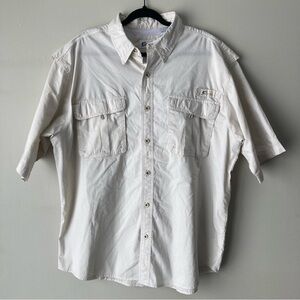 World‎ Wide Sportsman Fishing Button Up Ventilated Shirt Men’s L